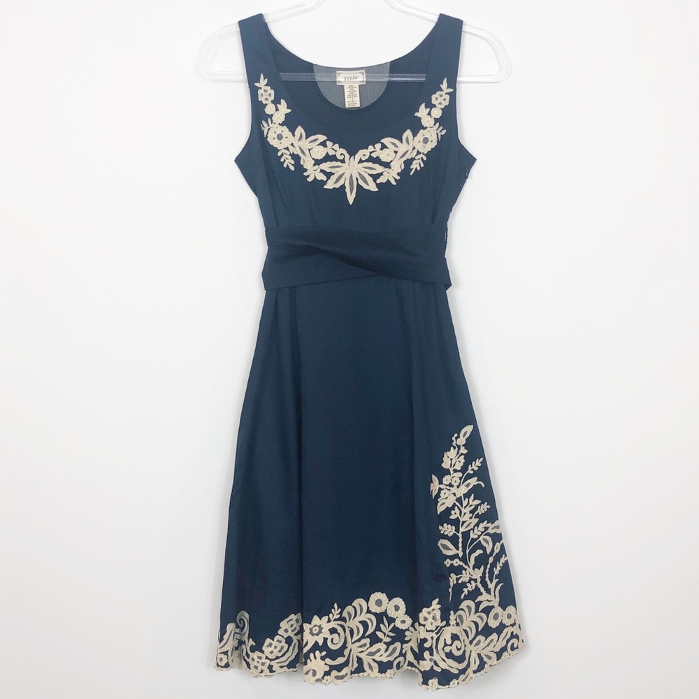 Anthropologie • Viola Embroidered Cocktail Dress